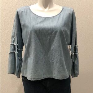 Vince Camuto 100% Cotton Top Blue NWT sz XL